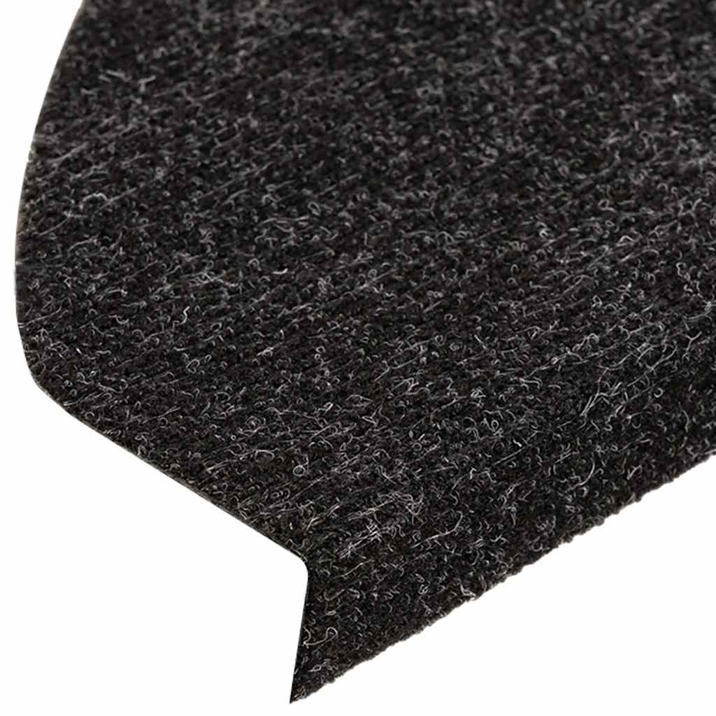 Samoljepljivi otirači za stepenice 15kom 65x22,5x3,5cm antracit