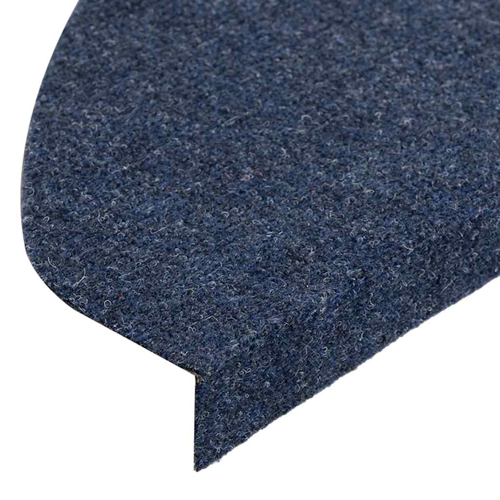 Samoljepljivi otirači za stepenice 15 kom 65x22,5x3,5 cm plavi