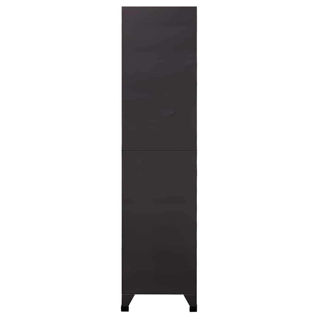 Ormarić s ključem antracit-crveni 90 x 45 x 180 cm čelični