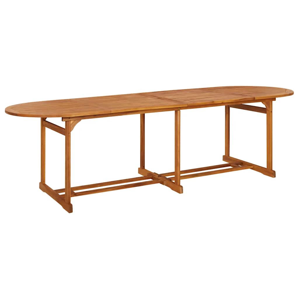 11-dijelni vrtni blagovaonski set 280x90x75 cm bagremovog drva
