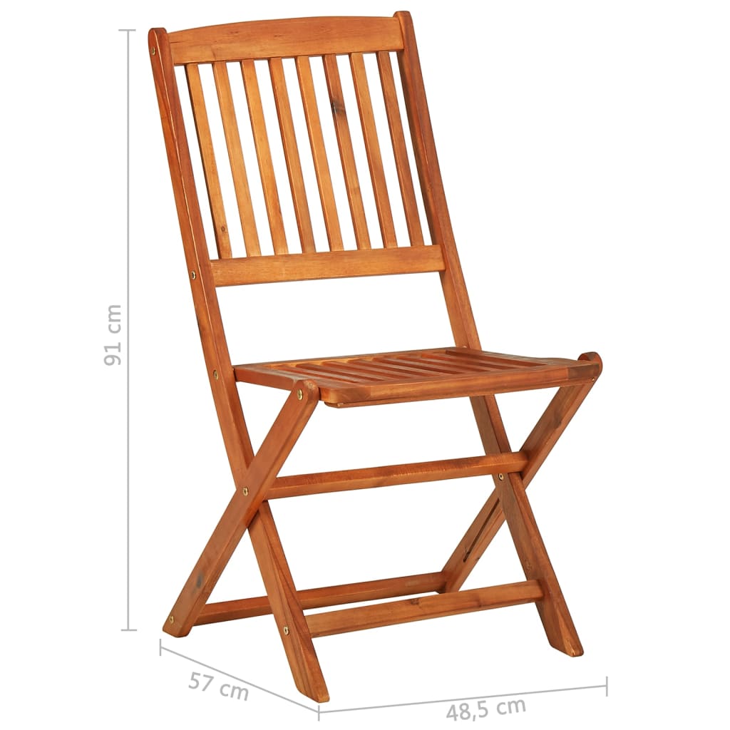 11-dijelni vrtni blagovaonski set 280x90x75 cm bagremovog drva
