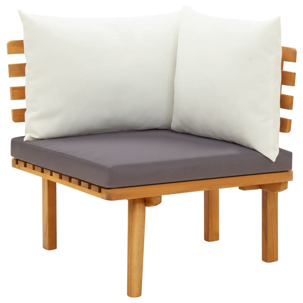 8-dijelna vrtna garnitura s jastucima masivno bagremovo drvo