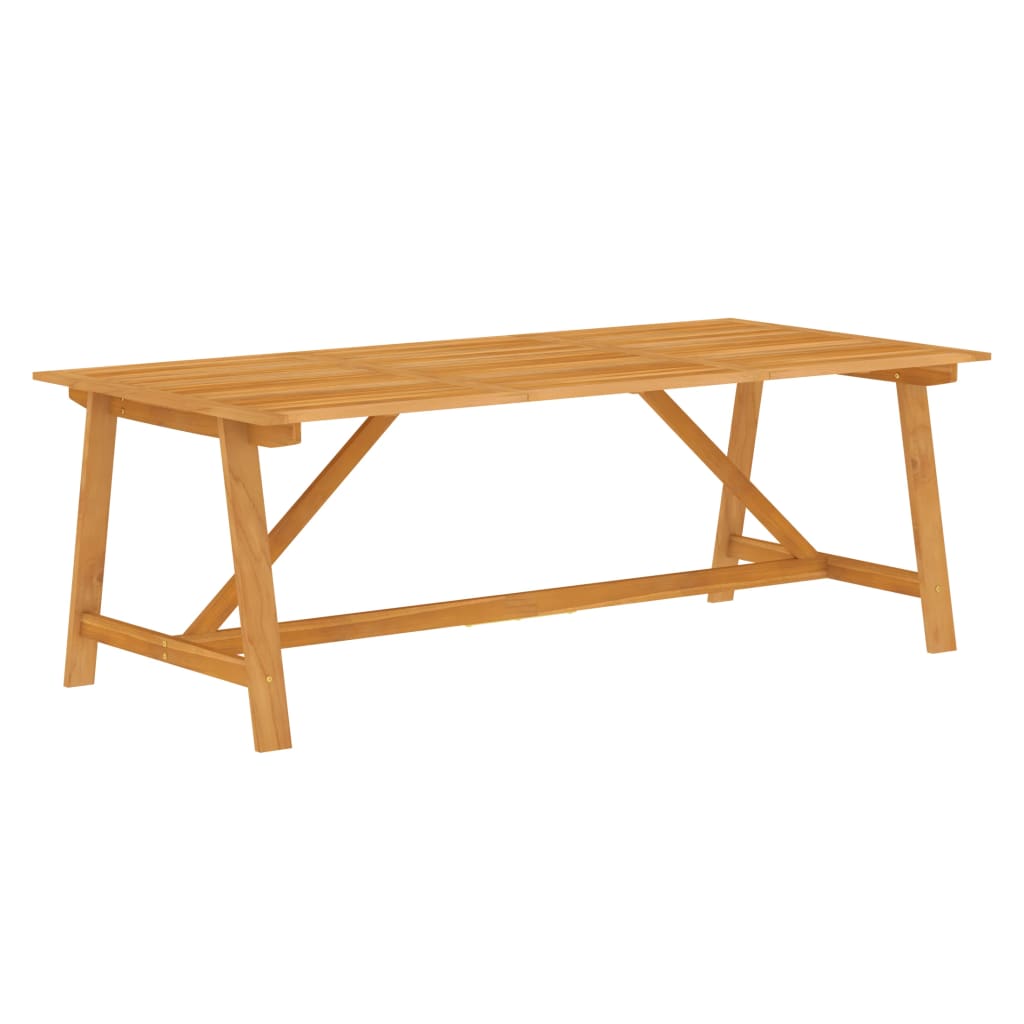 9-dijelni vrtni blagovaonski set od masivnog drva bagrema