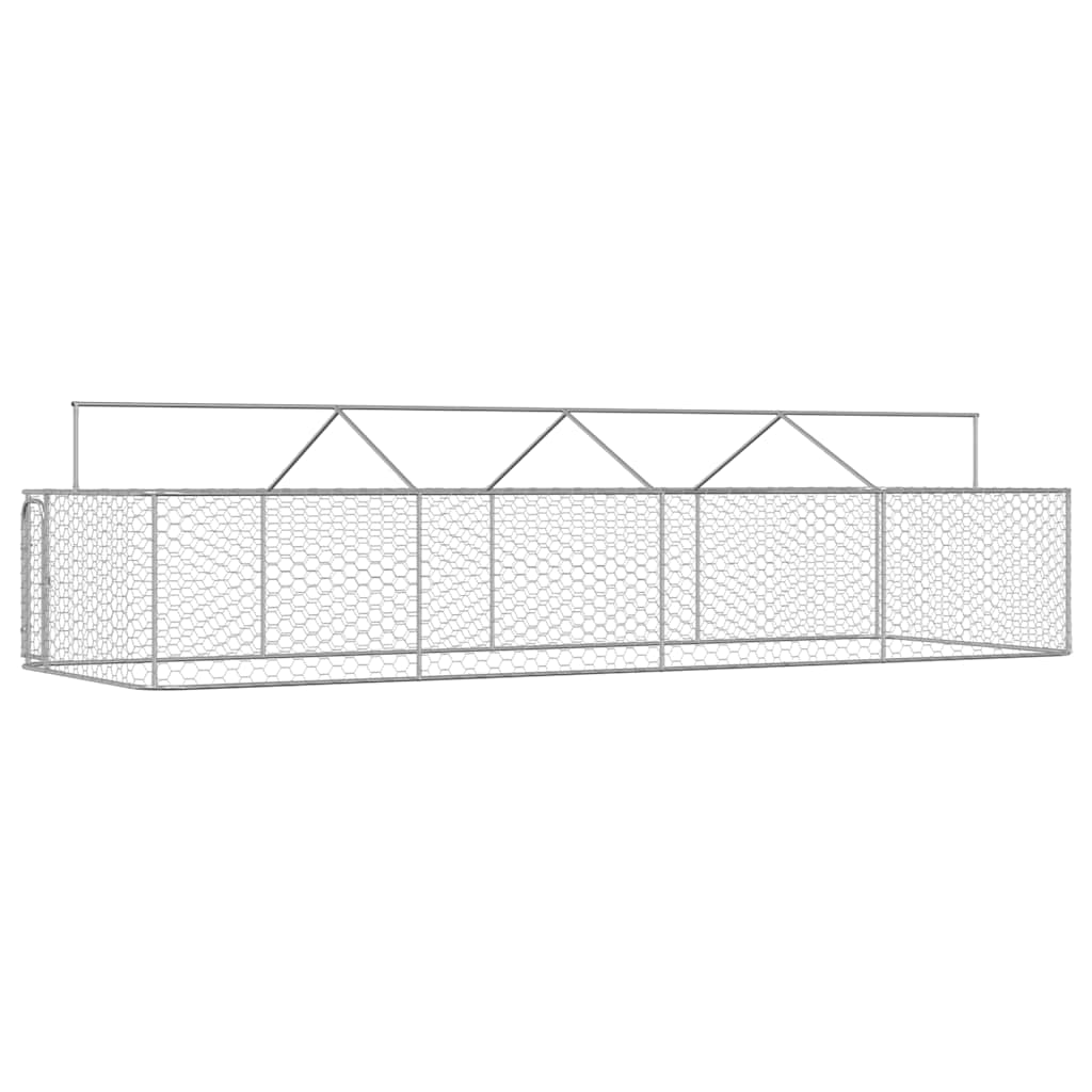 Vanjski kavez za pse s krovom 600 x 200 x 150 cm
