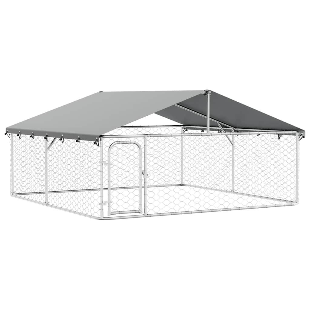 Vanjski kavez za pse s krovom 300 x 300 x 150 cm