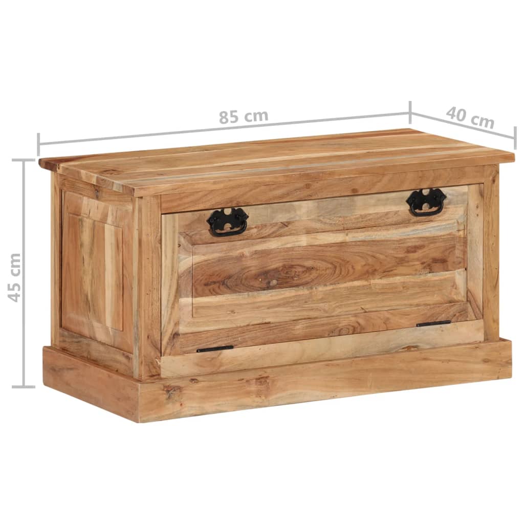 Klupa za pohranu cipela 85x40x45 cm od masivnog bagremovog drva
