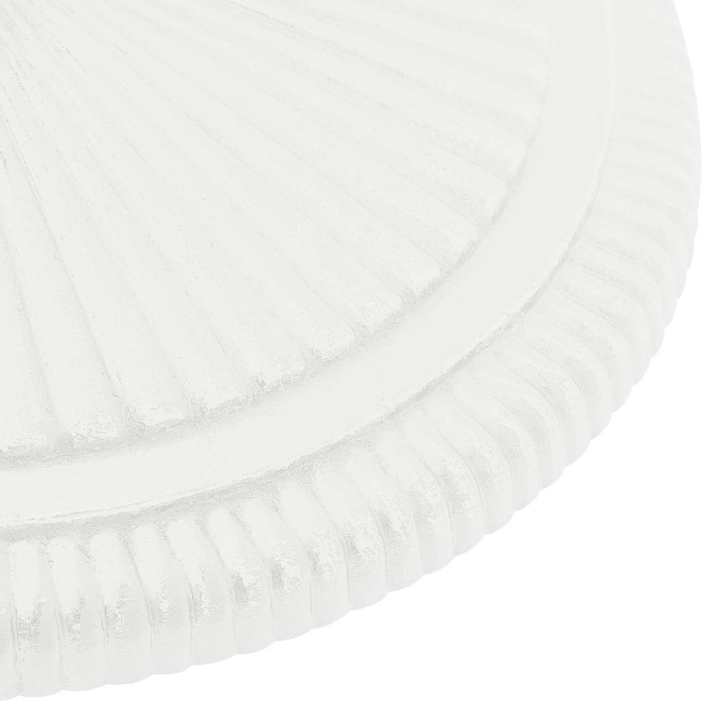 Stalak za suncobran bijeli 45 x 45 x 30 cm od lijevanog željeza