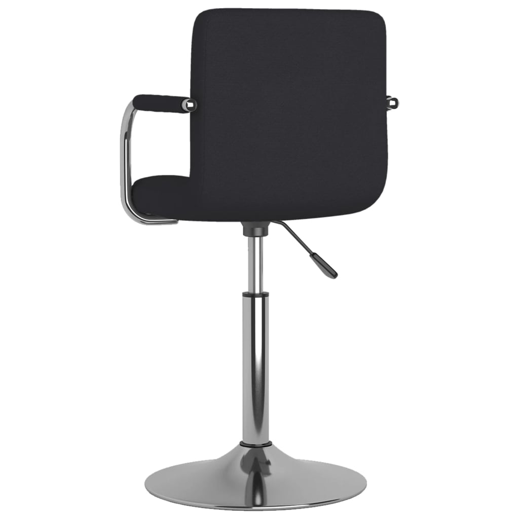Blagovaonska stolica od tkanine crna