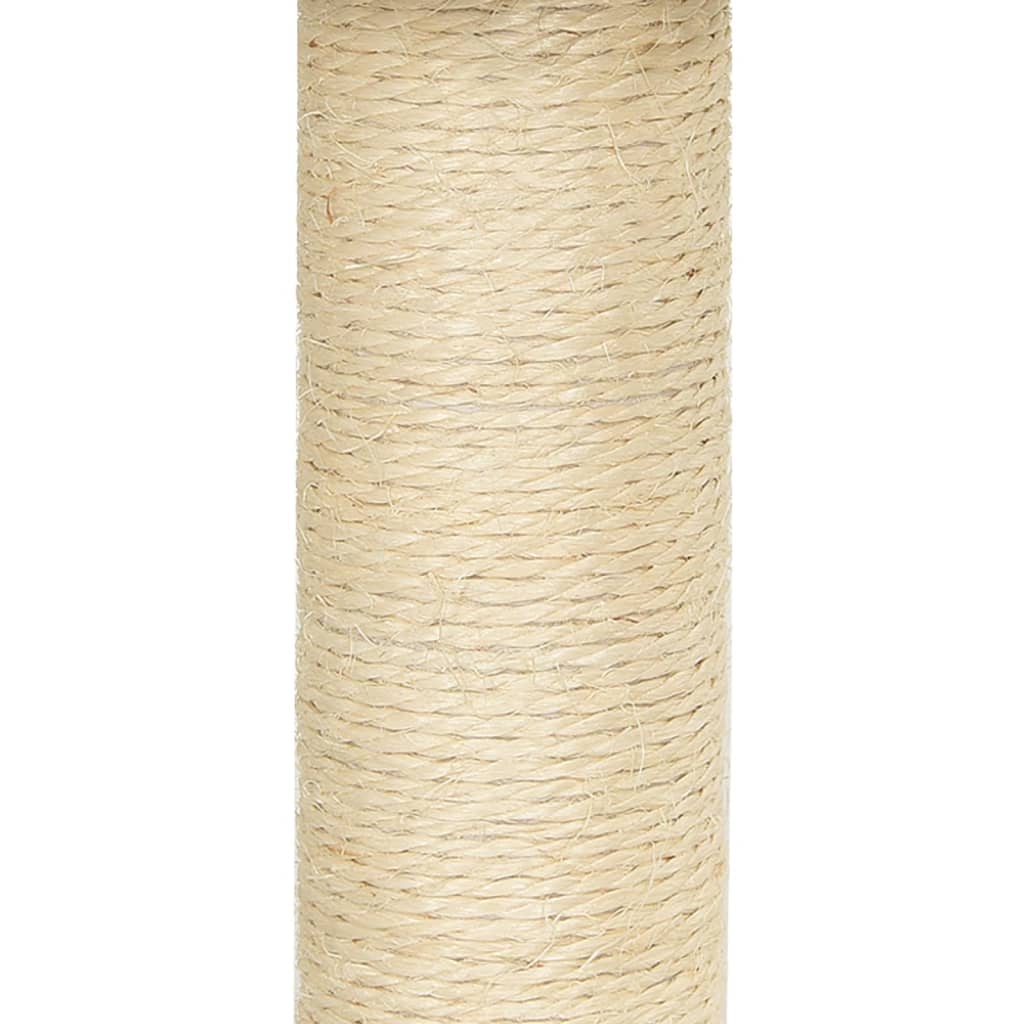 Penjalica za mačke sa stupovima za grebanje krem 155 cm