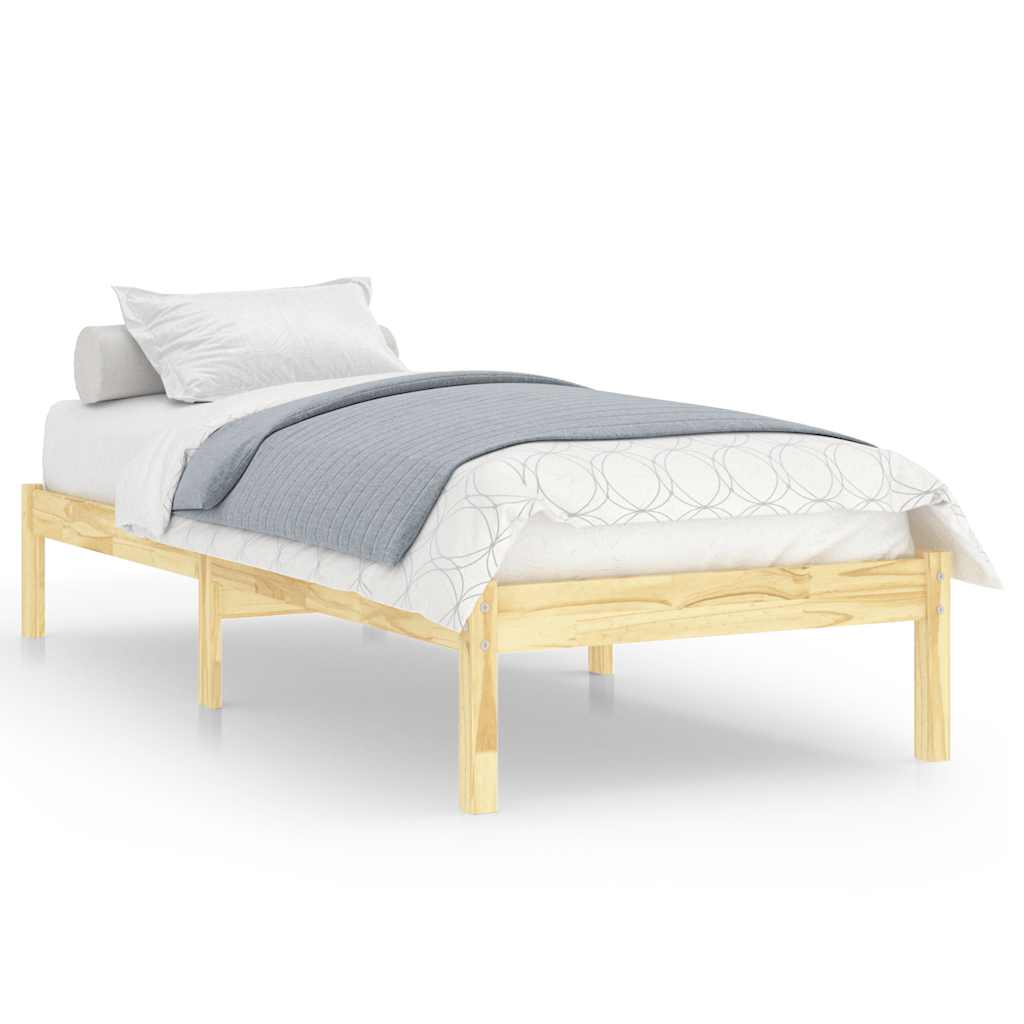 Okvir za krevet od masivnog drva 90 x 190 cm jednokrevetni