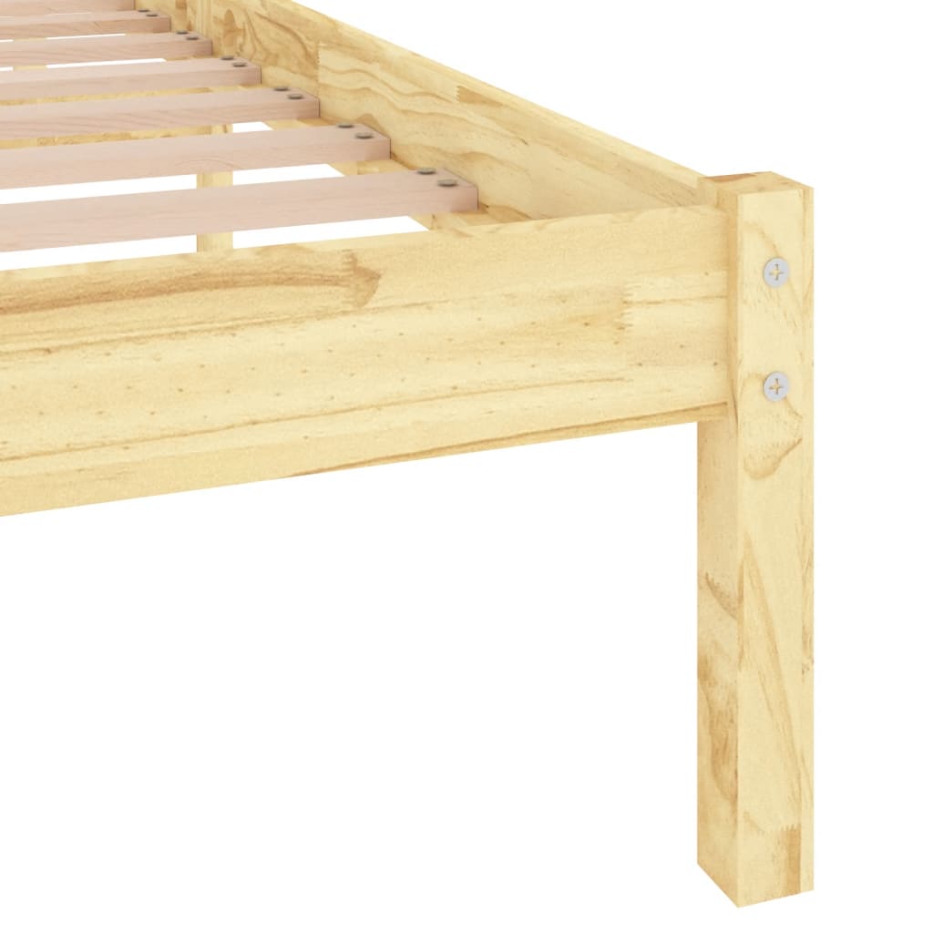 Okvir za krevet od masivnog drva 120 x 190 cm mali bračni