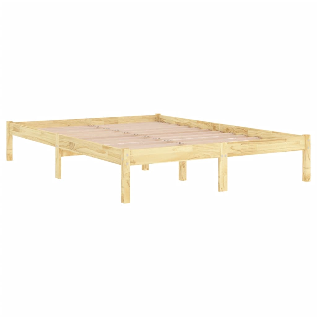 Okvir za krevet od masivnog drva 135 x 190 cm bračni