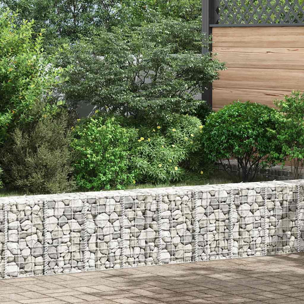 Gabionske povišene gredice 3 kom 30 x 30 x 50 cm željezne