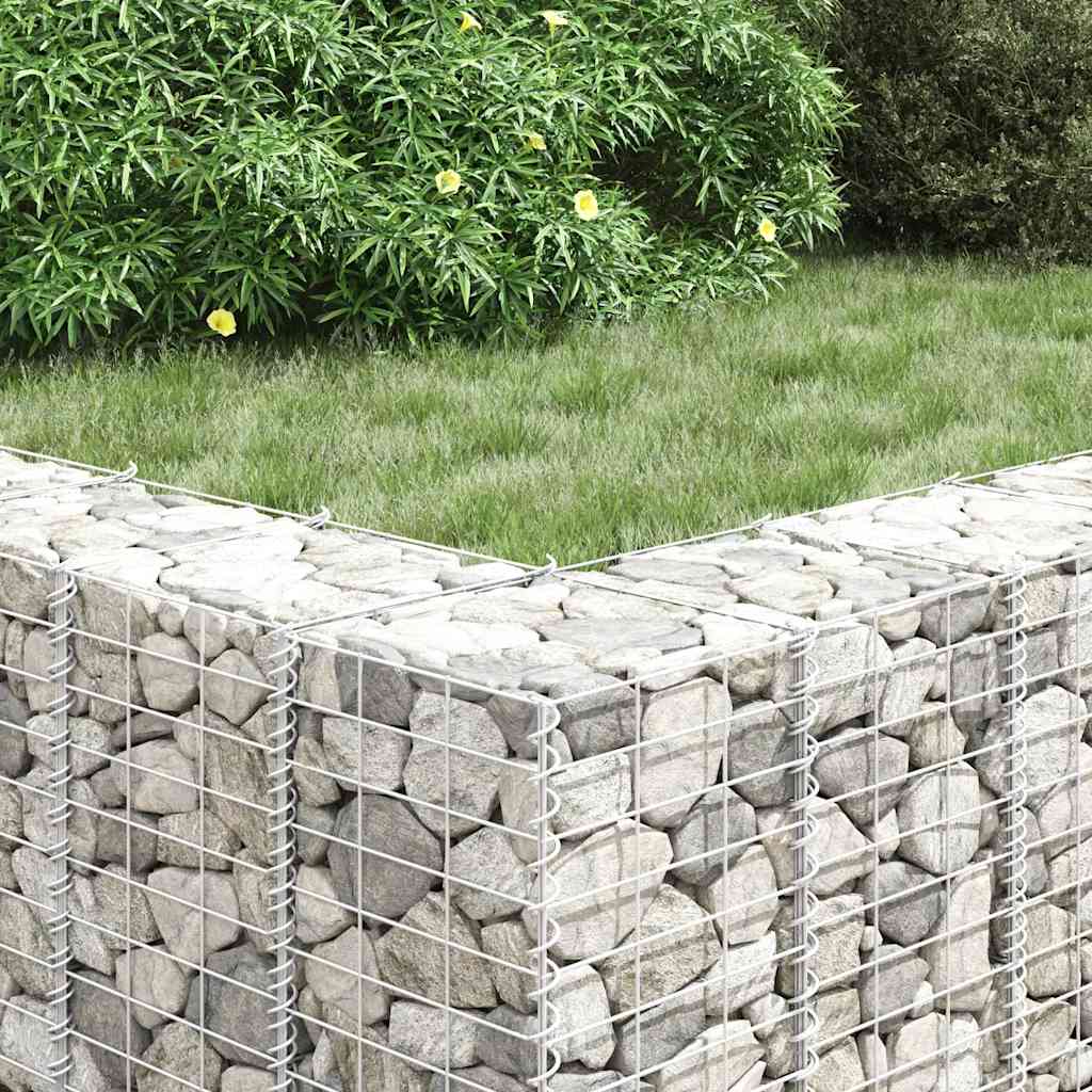 Gabionske povišene gredice 3 kom 30 x 30 x 200 cm željezne