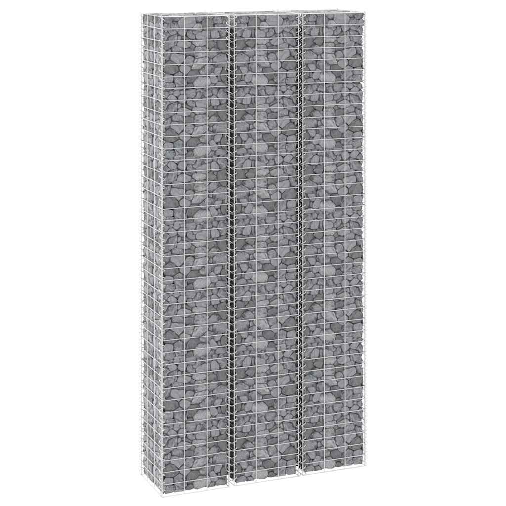 Gabionske povišene gredice 3 kom 30 x 30 x 200 cm željezne