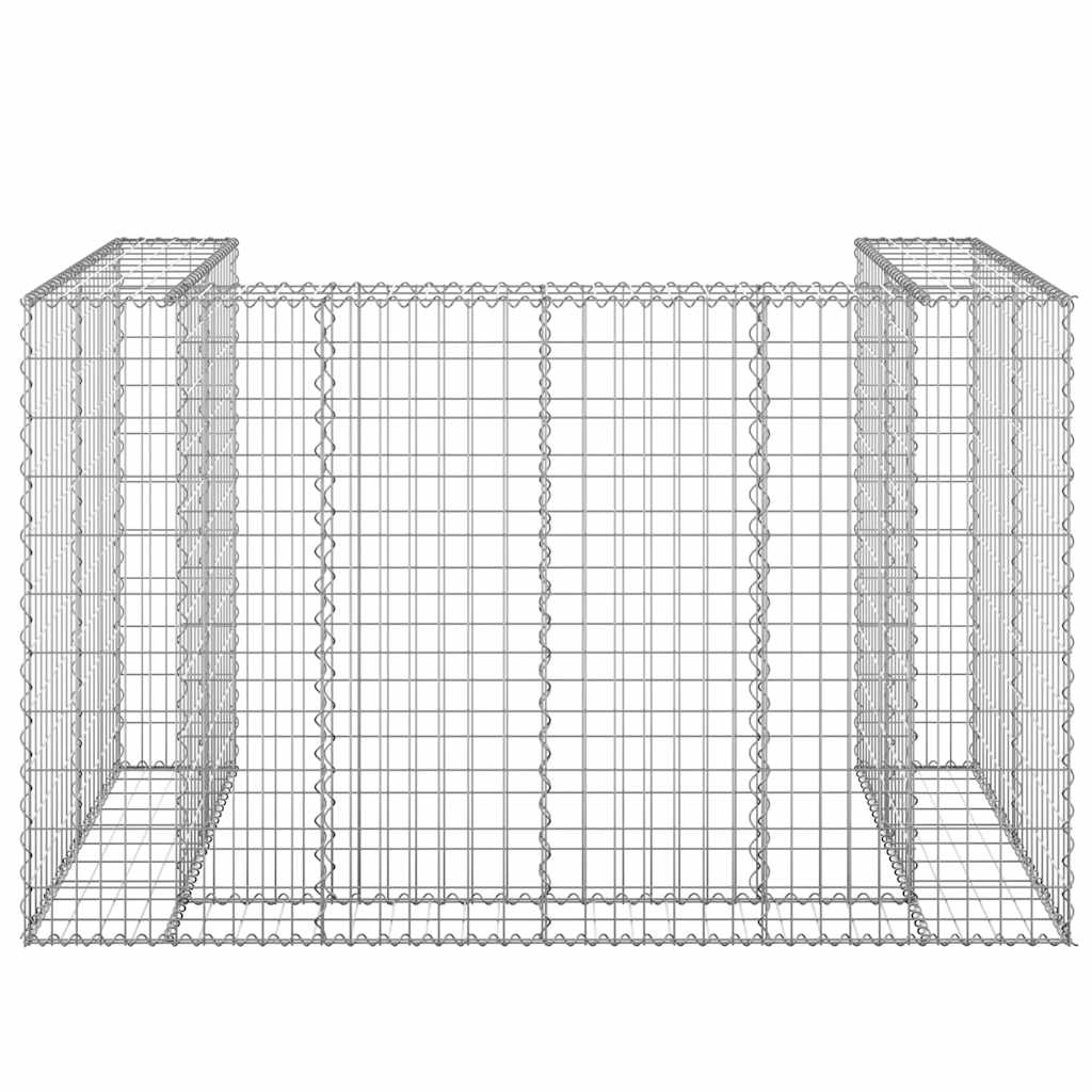 Gabionski zid za kante od pocinčanog čelika 180 x 100 x 110 cm