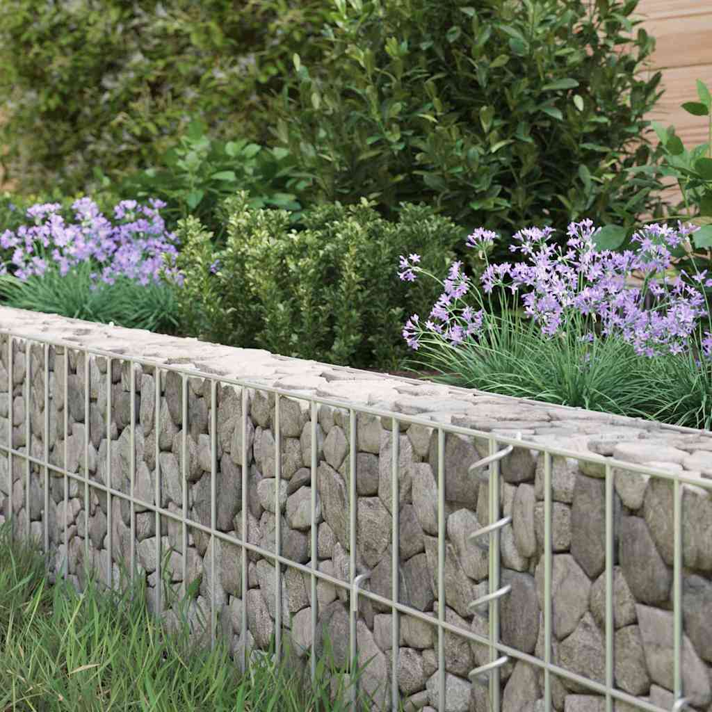 Gabionska povišena gredica od pocinčanog čelika 400x100x20 cm