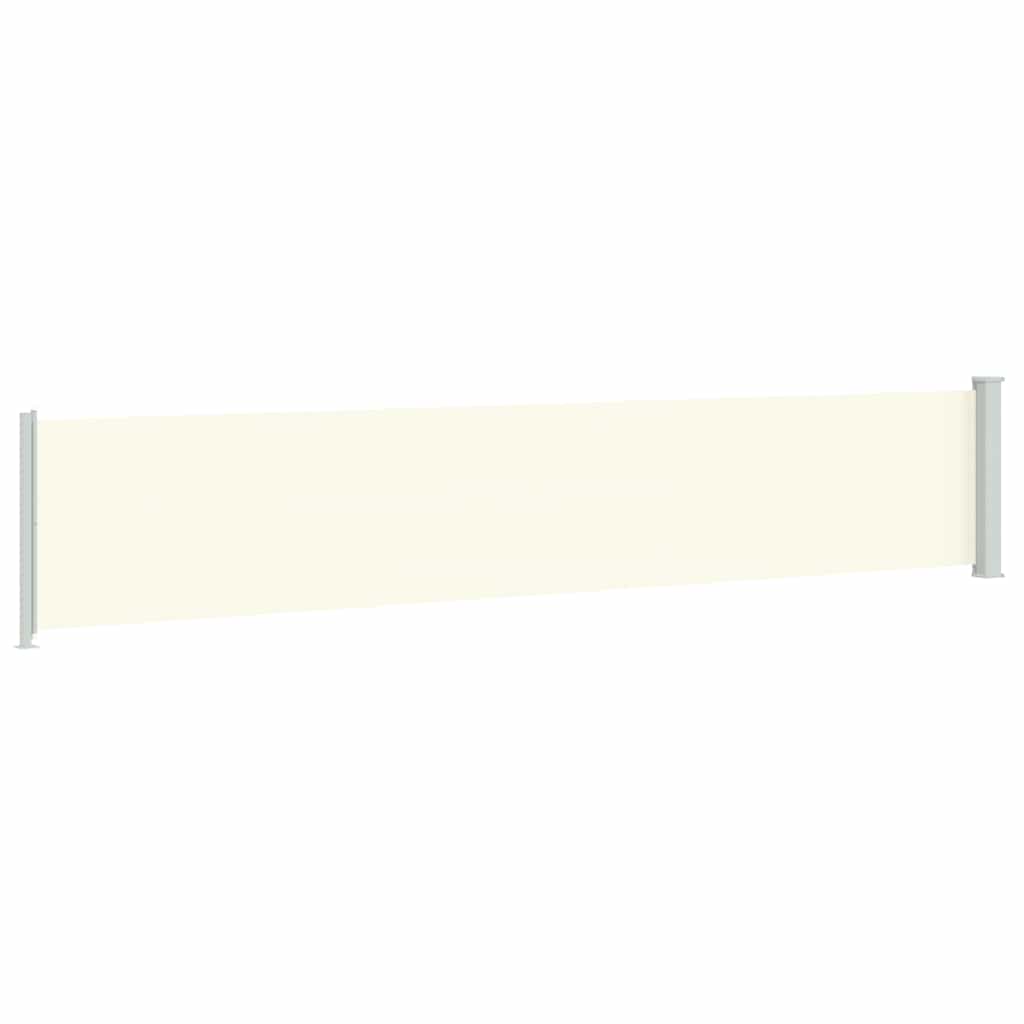 Uvlačiva bočna tenda za terasu 117 x 600 cm krem
