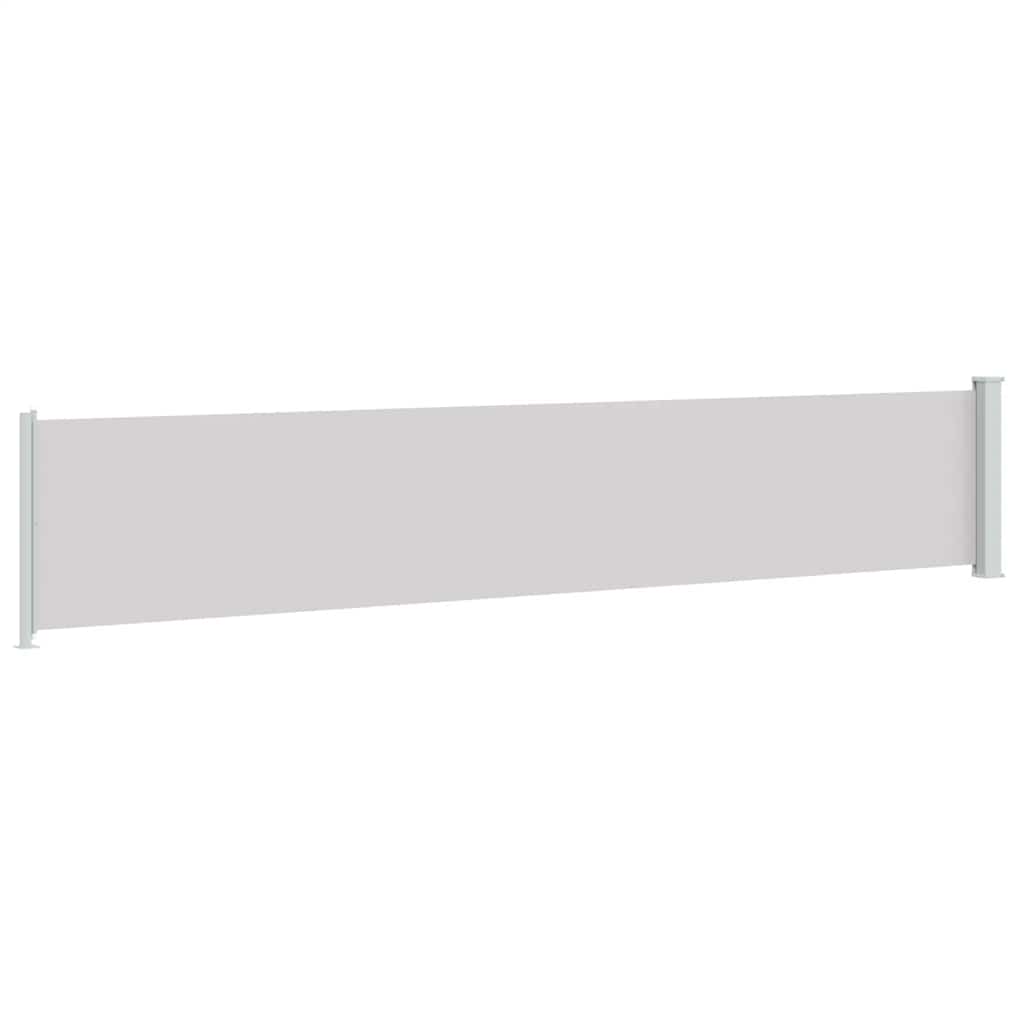 Uvlačiva bočna tenda za terasu 117 x 600 cm siva