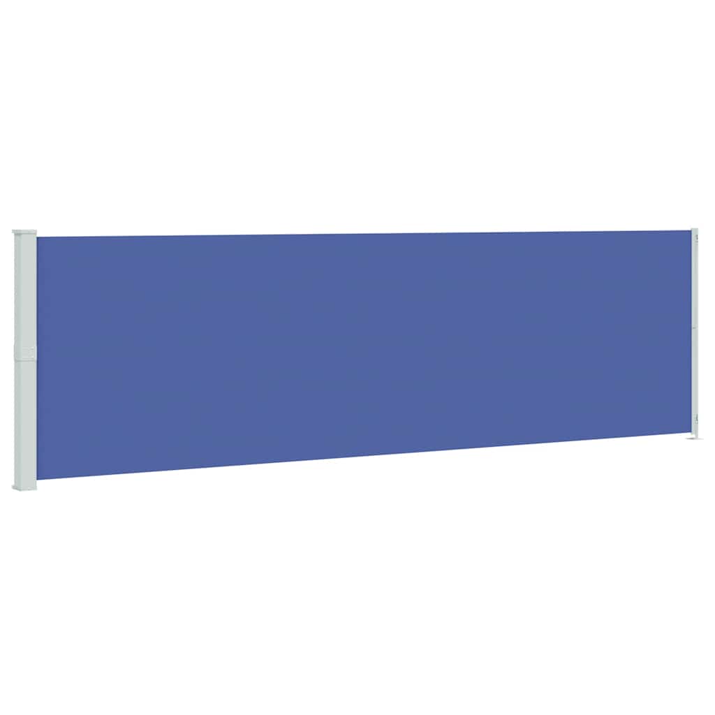 Uvlačiva bočna tenda za terasu 180 x 600 cm plava