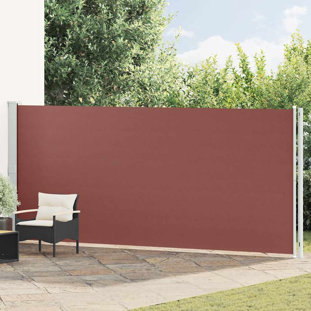 Uvlačiva bočna tenda za terasu 180 x 600 cm smeđa