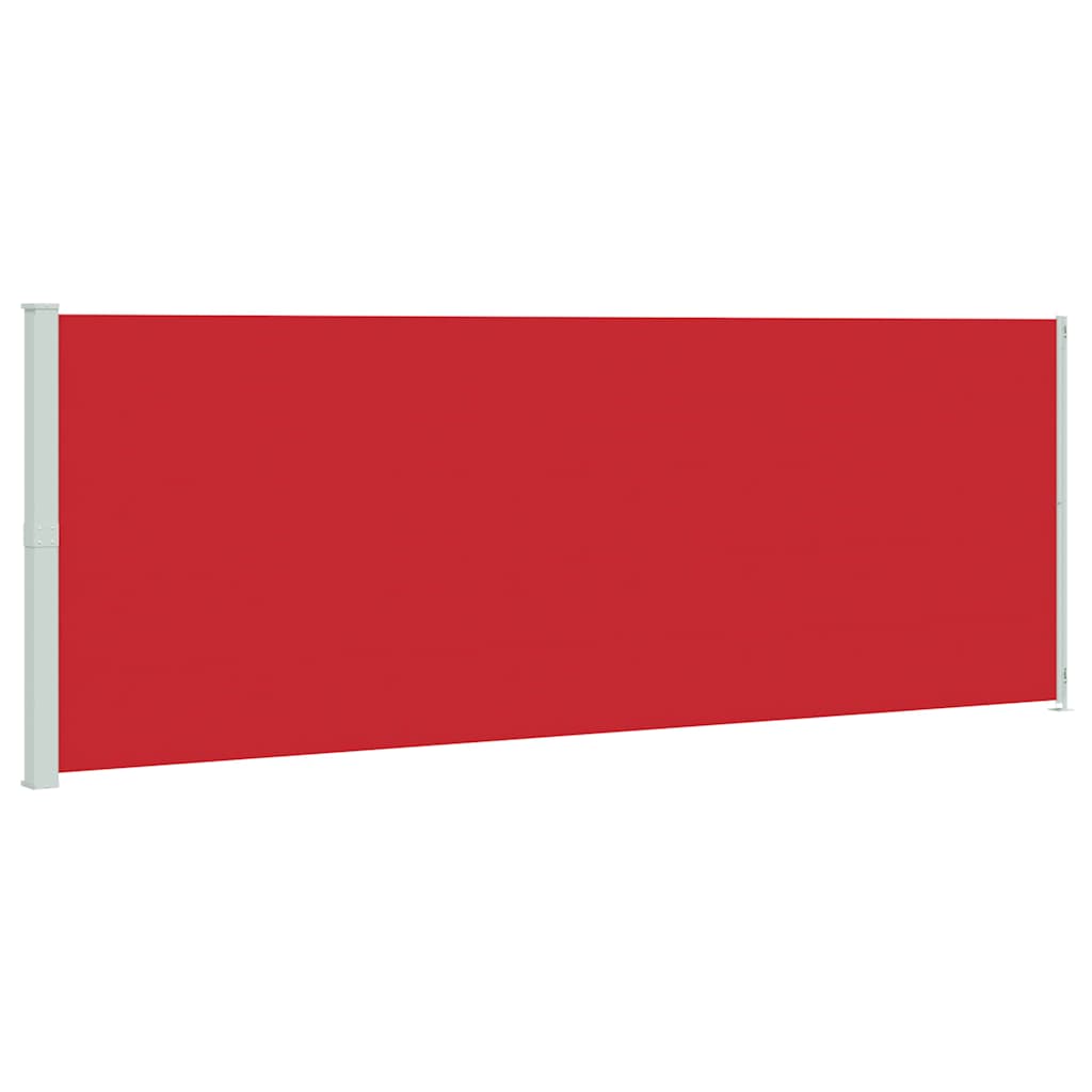Uvlačiva bočna tenda za terasu 220 x 600 cm crvena