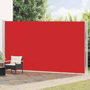 Uvlačiva bočna tenda za terasu 220 x 600 cm crvena