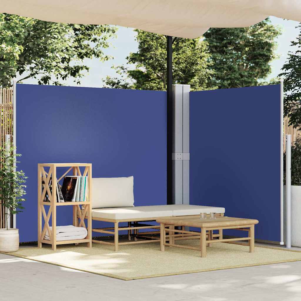 Uvlačiva bočna tenda plava180 x 600 cm