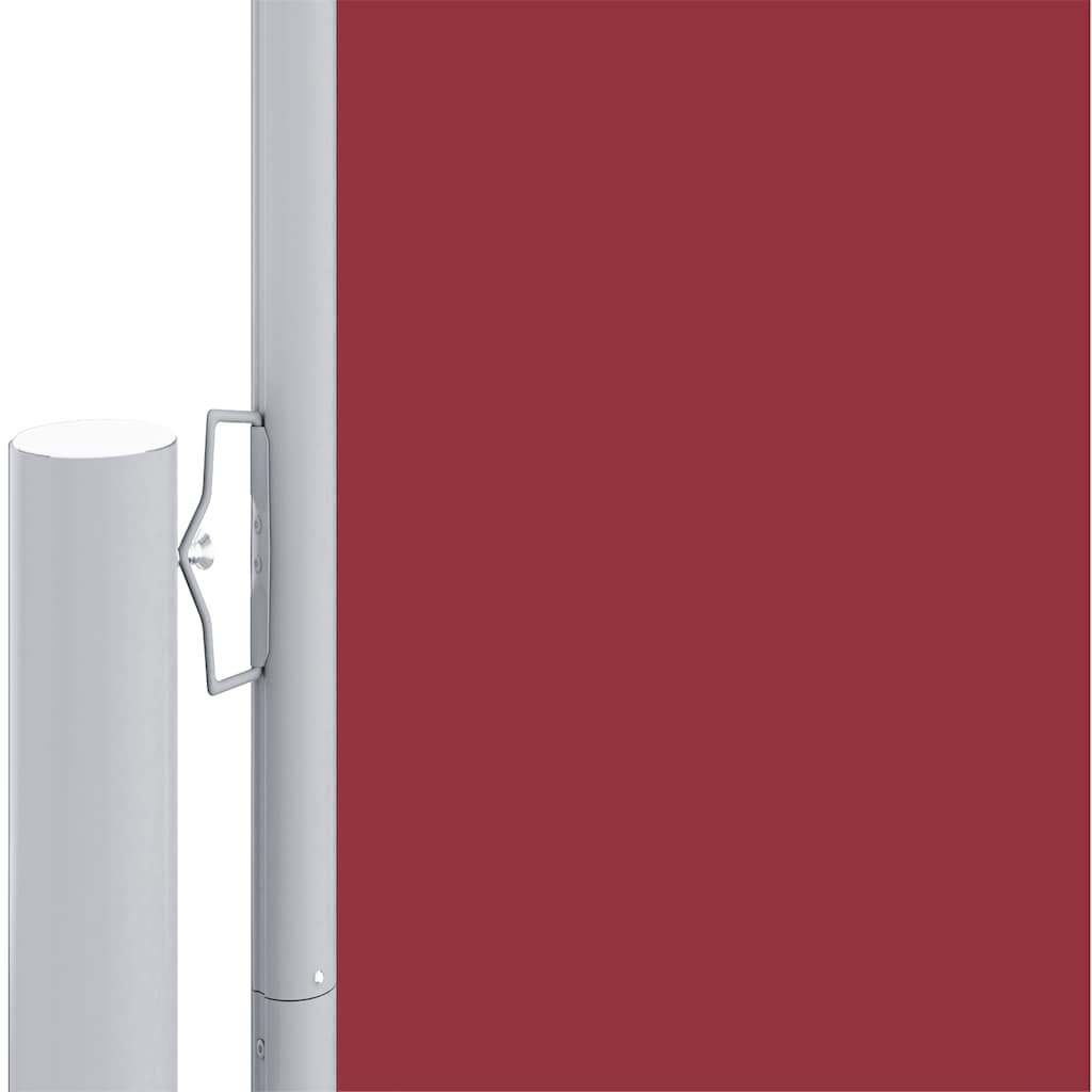 Uvlačiva bočna tenda crvena 180 x 600 cm
