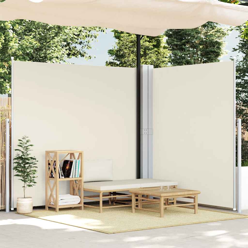 Uvlačiva bočna tenda krem 200 x 600 cm