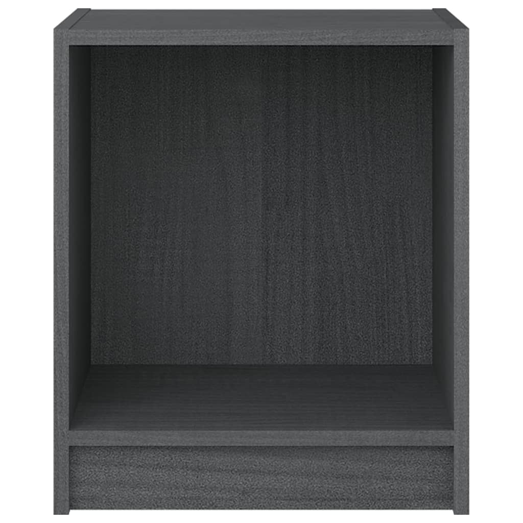 Noćni ormarići 2 kom sivi 35,5 x 33,5 x 41,5 cm od borovine