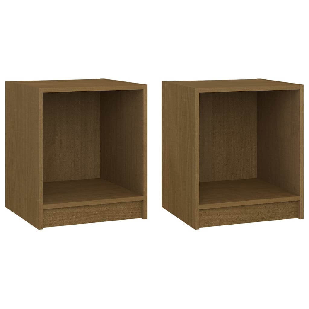 Noćni ormarići 2 kom boja meda 35,5x33,5x41,5 cm od borovine