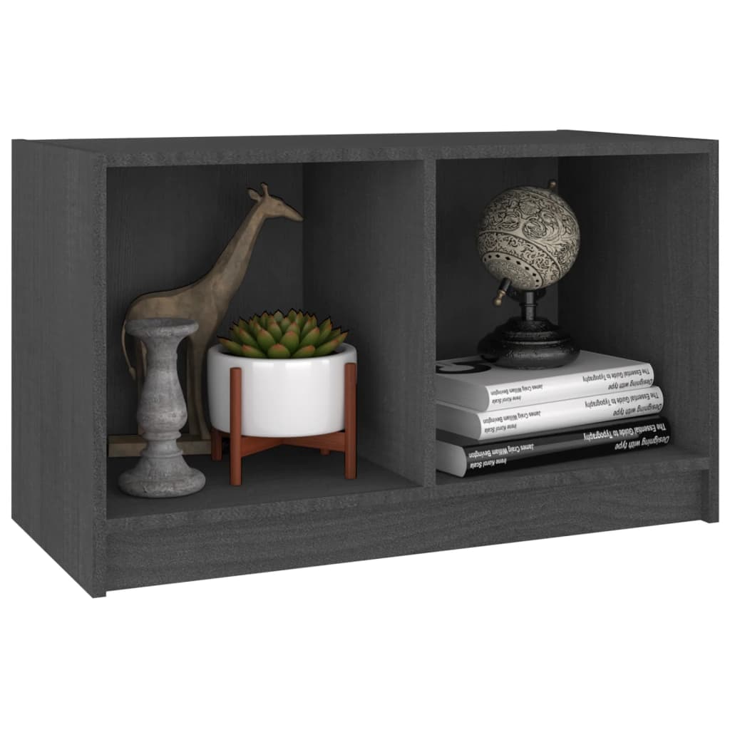 TV ormarić sivi 70 x 33 x 42 cm od masivne borovine