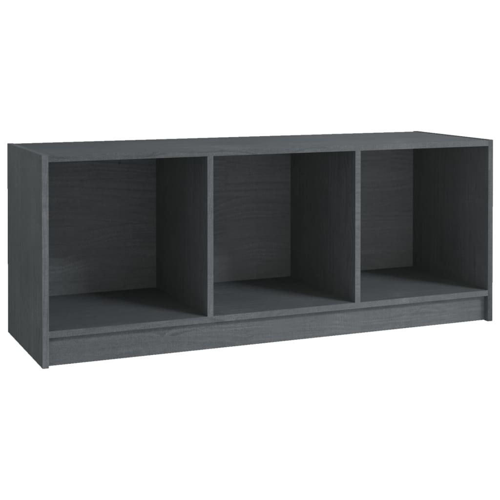 TV ormarić sivi 104 x 33 x 41 cm od masivne borovine