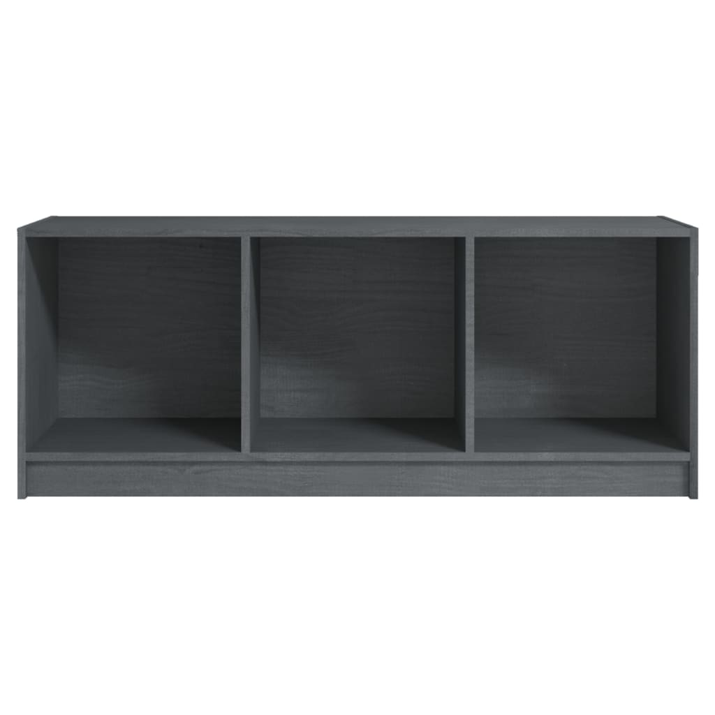 TV ormarić sivi 104 x 33 x 41 cm od masivne borovine