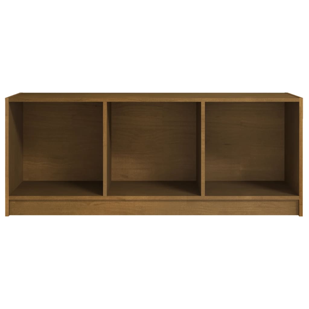 TV ormarić smeđa boja meda 104 x 33 x 41 cm od masivne borovine