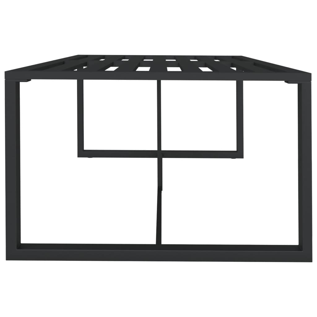 Vanjski blagovaonski stol antracit 120 x 60 x 66 cm aluminijski