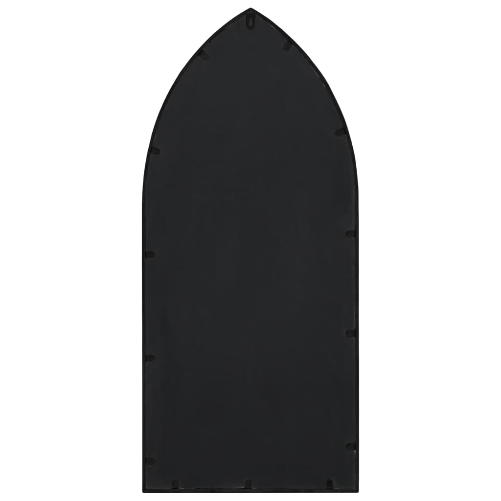 Ogledalo crno 100 x 45 cm željezno za unutarnju upotrebu
