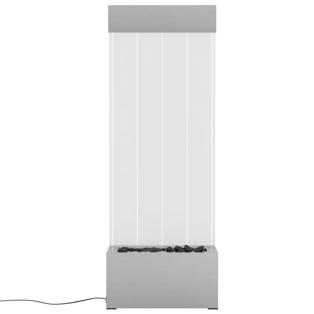 Stup s mjehurićima s RGB LED nehrđajući čelik i akril 110 cm