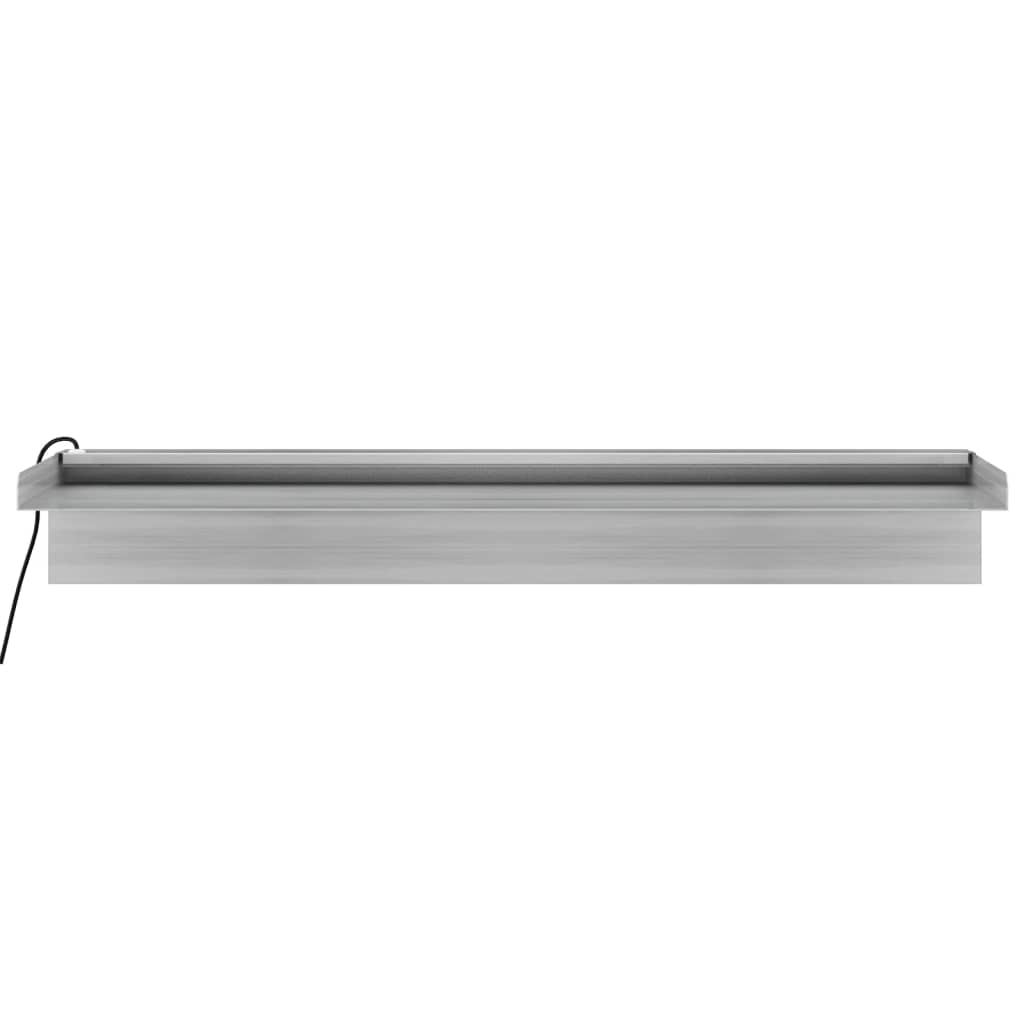 Prelijevajući vodopad RGB LED od nehrđajućeg čelika 60 cm