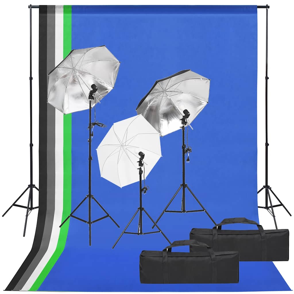 Oprema za fotografski studio sa setom svjetala i pozadinom