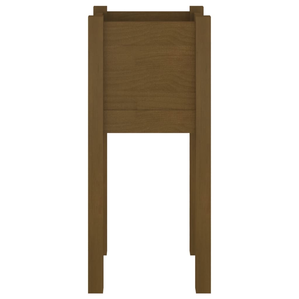 Vrtne sadilice 2 kom boja meda 31x31x70 cm od masivne borovine