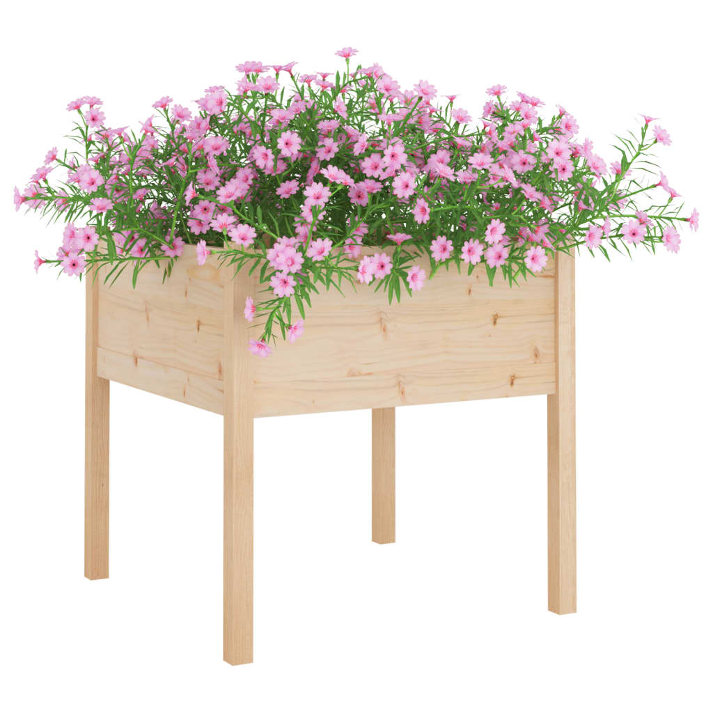 Vrtne sadilice 2 kom 70 x 70 x 70 cm od masivne borovine