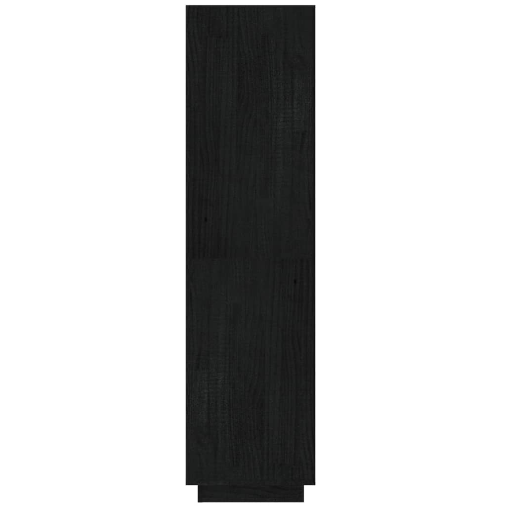 Ormarić za knjige / pregrada crni 40x35x135 cm od borovine
