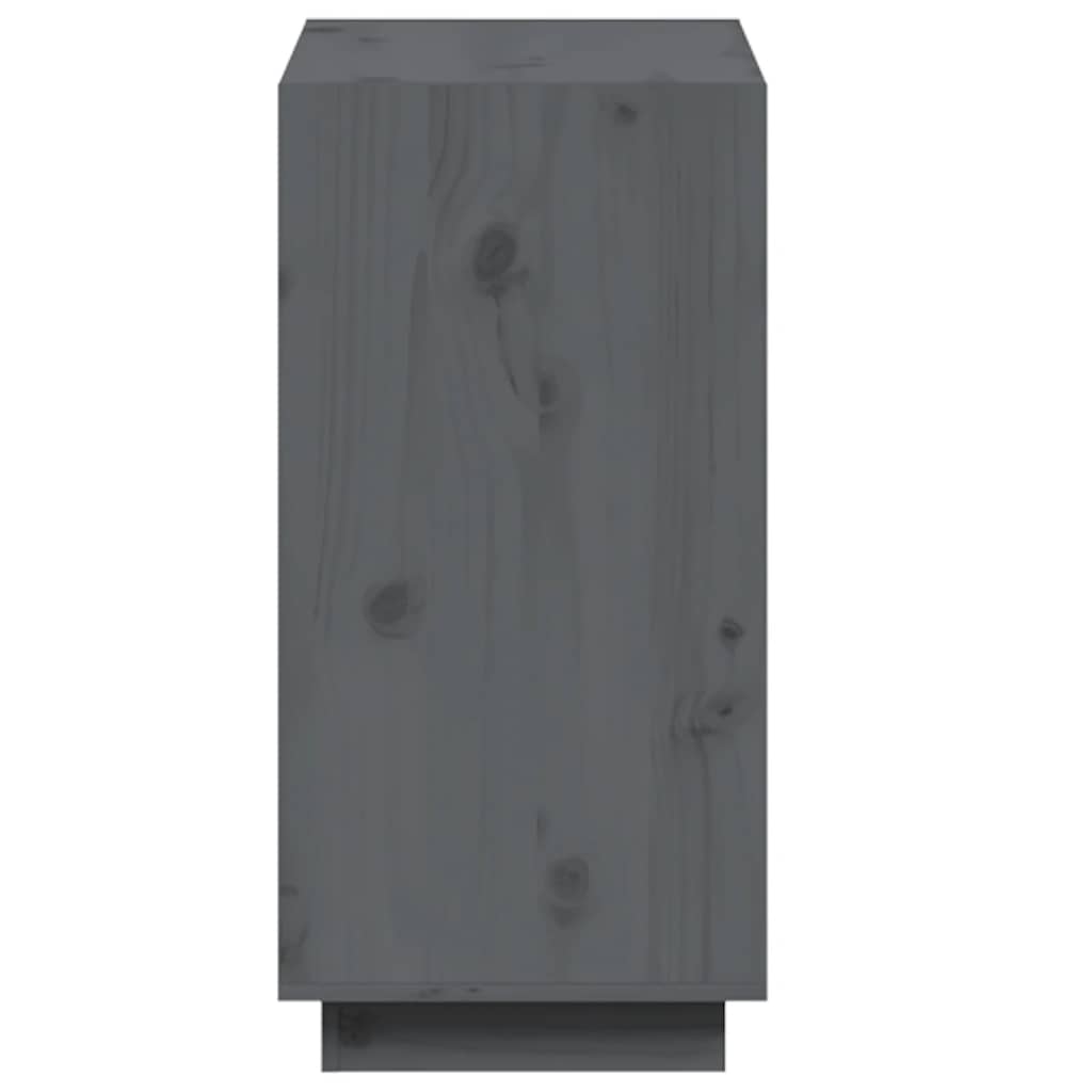 Ormarić za knjige Siva 60x35x71 cm od masivne borovine