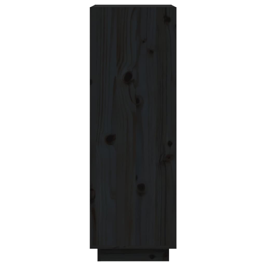 Ormarić za knjige / pregrada crni 60x35x103 cm od borovine
