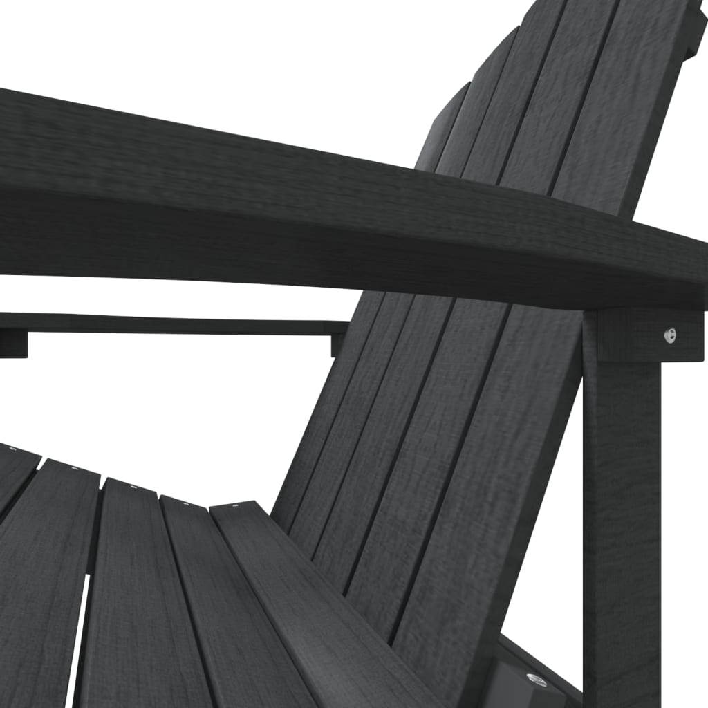 Vrtna stolica Adirondack HDPE antracit