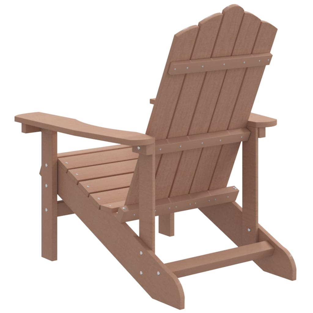 Vrtna stolica Adirondack HDPE smeđa