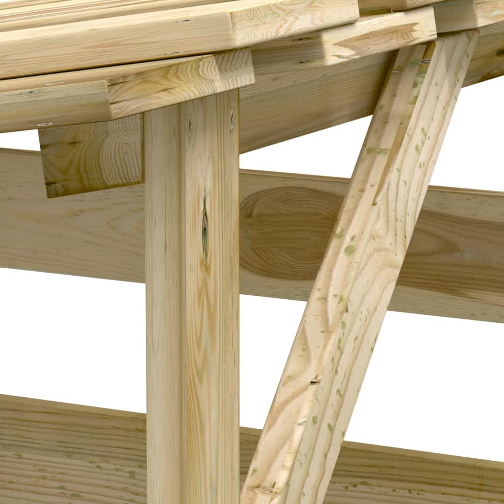 Pergola s krovom 100 x 90 x 200 cm od impregnirane borovine