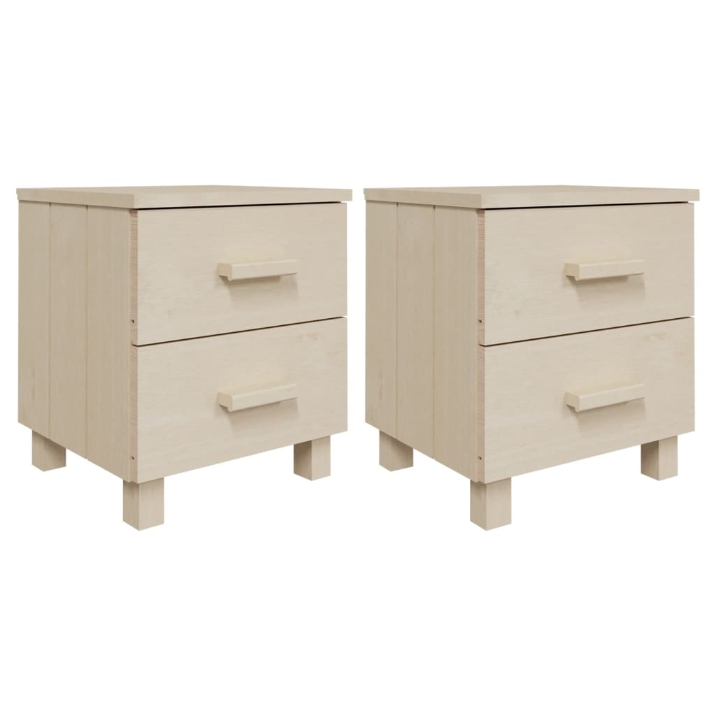 Noćni ormarići HAMAR 2 kom boja meda 40x35x44,5 cm od borovine